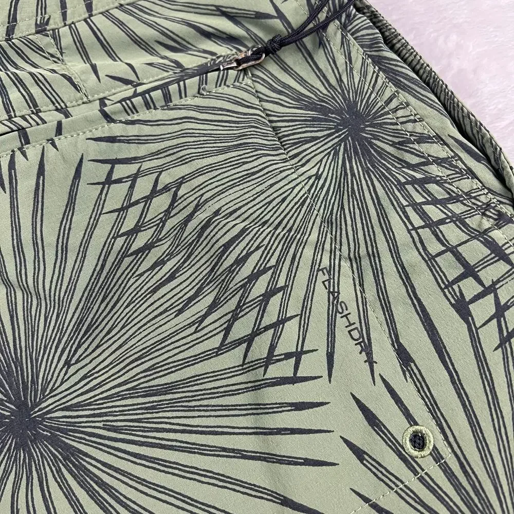 The North Face Men's Temescal Board Shorts Green Swimsuit swim Trunks Sz 32